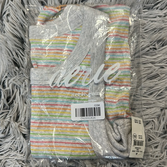 Aerie Free Spirit Ribbed Striped Tank Top NWT - Picture 10 of 11